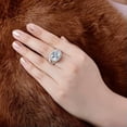 thumbnail image 4 of K-KED Fashion Wedding Delicate Jewelry Zircon 925 Silver Filled Ring Women Party Ring Sz 6-10-8, 4 of 6