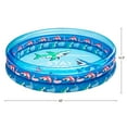 thumbnail image 7 of Bluescape Blue Shark 3-Ring Inflatable Swimming Pool for Kids, Round, Age 2 & up, Unisex, 7 of 7