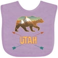 thumbnail image 3 of Inktastic Utah Vacation Bear Silhouette Boys or Girls Baby Bib, 3 of 4