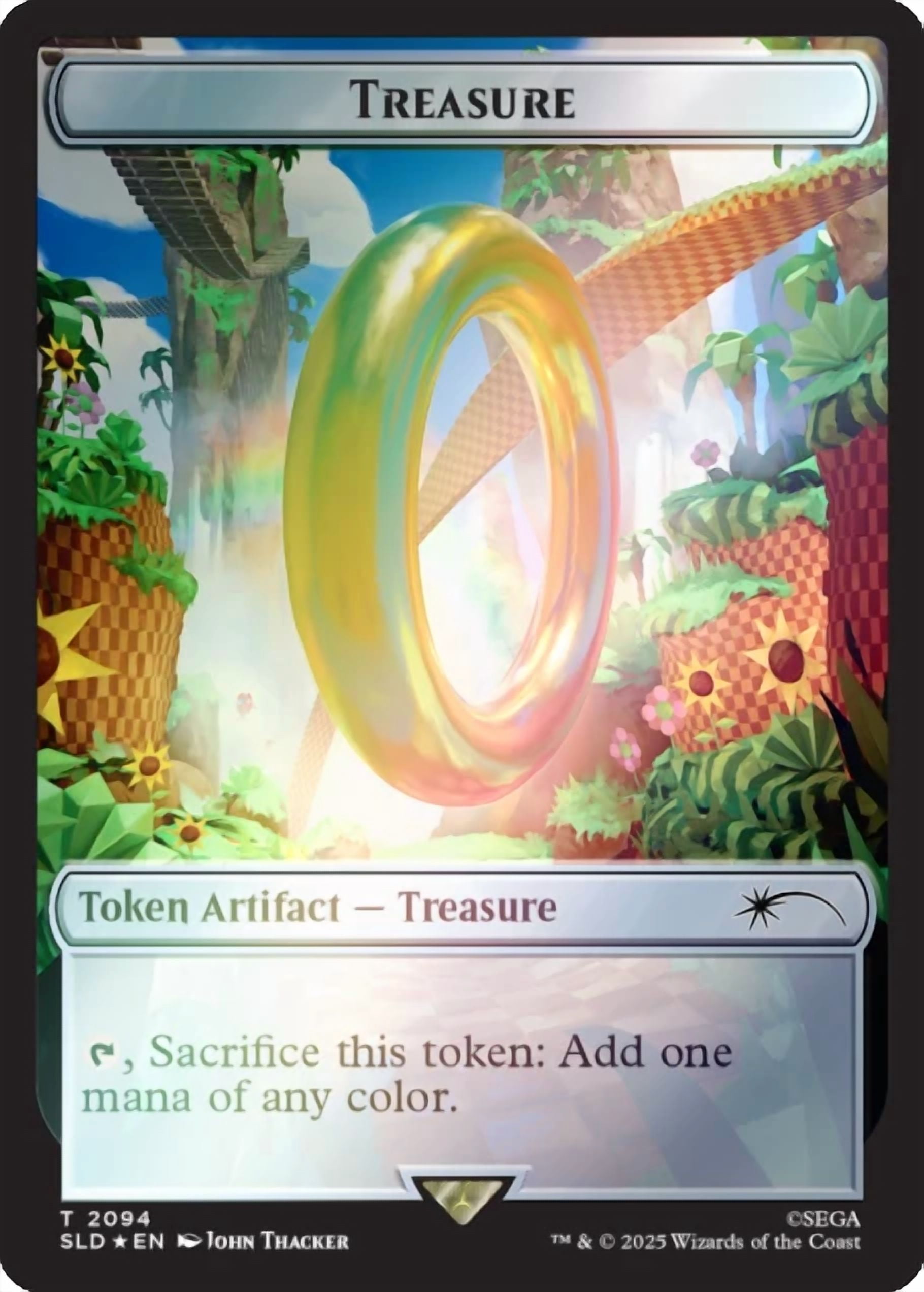 Secret Lair x Sonic: Chasing Adventure Foil Edition - Magic The Gathering (Rainbow Foil Edition)