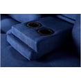 thumbnail image 4 of Sofá Cama Makora Hendrix Con Memory Foam, Color Azul, Lino Respaldo Reclinable De 3 posiciones. Makora Con Portavasos, 4 of 10