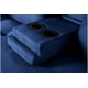 thumbnail image 4 of Sofá Cama Makora Hendrix Con Memory Foam, Color Azul, Lino Respaldo Reclinable De 3 posiciones. Makora Con Portavasos, 4 of 10