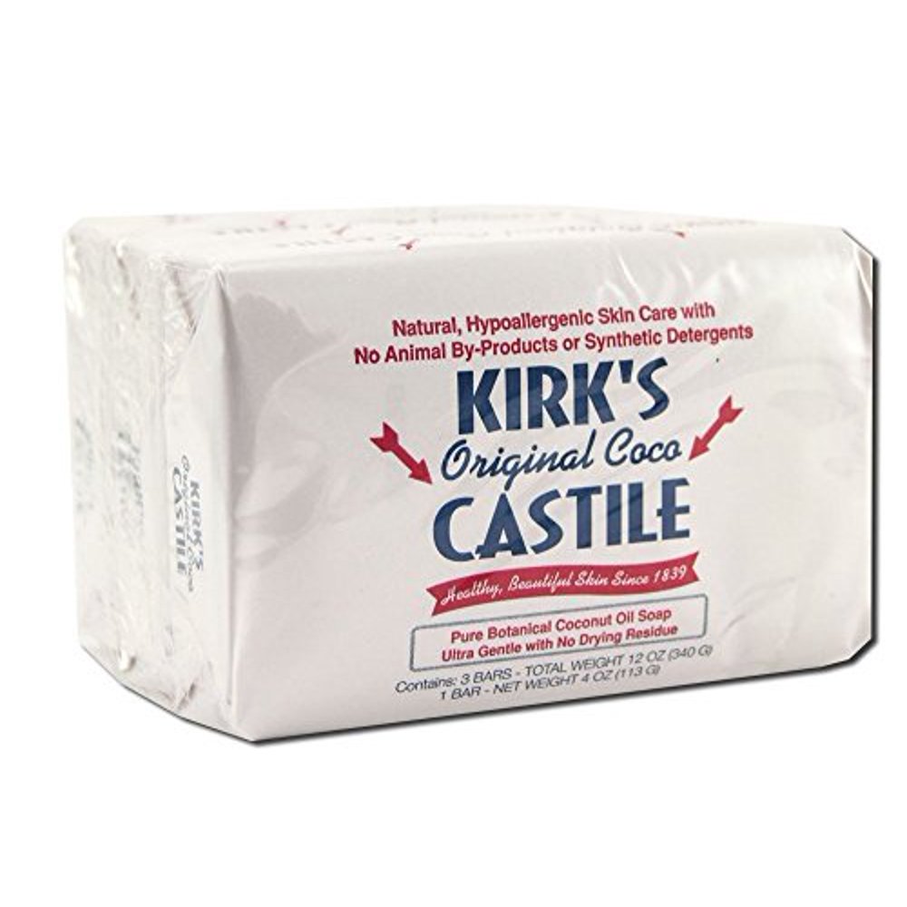 Kirk's Natural Castile Soap Original 4 oz Each, 3 ct