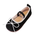 thumbnail image 3 of Viluyesy Girls’ Spring Summer Flat Shoes – Soft Sole Mary Jane Style with Dopamine-Inspired Bowknot, English Vintage Design, Comfortable Formal & Casual Footwear Black Size 7, 3 of 6