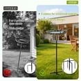 thumbnail image 7 of Lockways Retro Bird Bath for Outside, 32.6"  Weather-Resistant bird bath with 5 Prongs Base, Bird Baths and Feeder with Lotus Leaf Shaped Tray, Antique Bronze, 7 of 7
