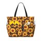 thumbnail image 1 of Fotbe Vintage Brown Plaid Sunflower Bolsa de Viaje para Playa - Resistente al Agua, Bolsa Tote de Gran Capacidad y Ligera con 7 Bolsillos para Mujeres y Hombres, 1 of 7