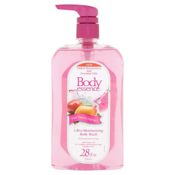 Body Essence Pink Passion Mango UltraMoisturizing Body Wash, 28 fl oz