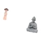 thumbnail image 5 of Estatua de muñeca de resina, figura tradicional china antigua de niña, escultura de Buda mono, adorno meditativo adecuado para escritorio, decoración, 5 of 8