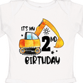 thumbnail image 4 of Inktastic Construction Truck It's My 2nd Birthday Boys or Girls Long Sleeve Baby Bodysuit, 4 of 5