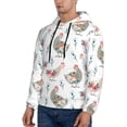 thumbnail image 3 of Fotbe Men's Hoodie with Funny Chicken Pattern - Kangaroo Pocket Pullover Hooded Sweatshirt, Perfect for Daily Wear, Travel, and Home-Large, 3 of 7