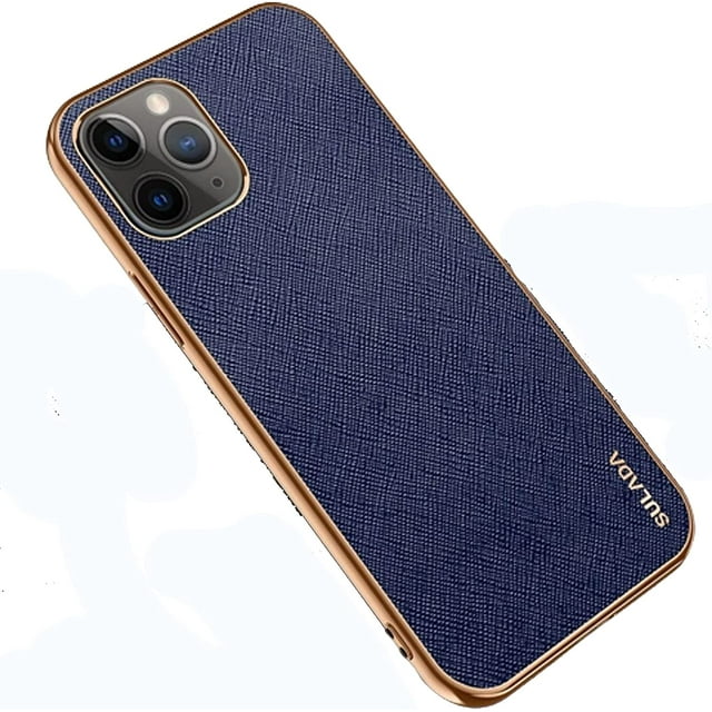 Étui en Cuir pour iPhone 12 Pro Max, Luxe Affaires Classique Antidérapant à Prise Souple Protection Intégrale Étui de Téléphone pour Hommes Compatible avec iPhone 12 Pro Max