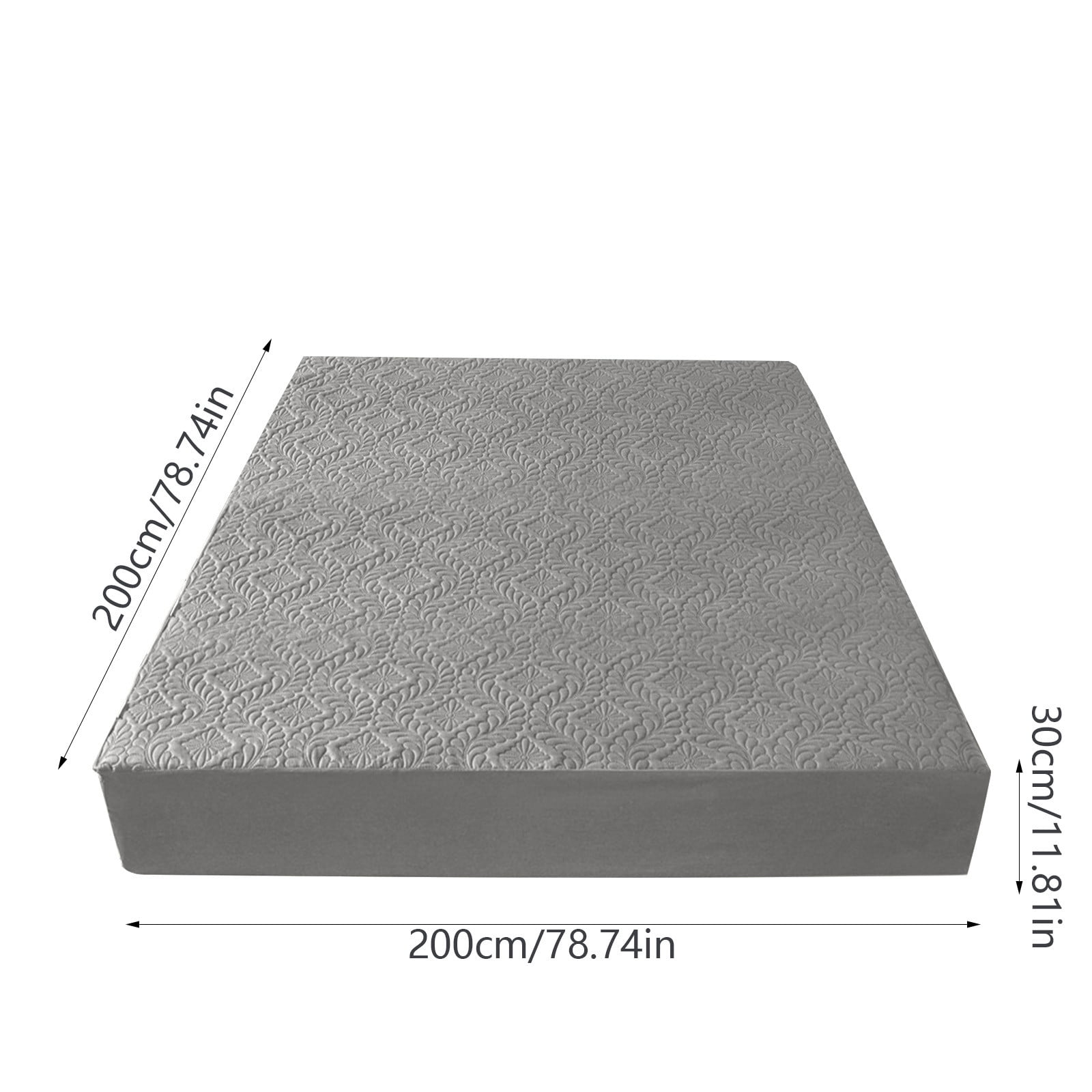 Waterproof Mattress Protector Laminated Bed Cover 6.6Ft x 6.6Ft, Watertight Breathable Hypoallergenic Easy Clean Mattress Encasement, Bedroom Home Bedding Guest Room Hotel Bed Hat Mattress Cover