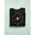 thumbnail image 3 of Galactic Smiley - Cosmic Orbit Emoji Graphic Men's Sweatshirt, 3 of 4