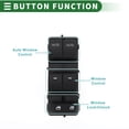 thumbnail image 3 of Interruptor de Ventana Eléctrica del Lado Izquierdo Delantero Unique Bargains para Ford F-150 11-20 No.BL3Z14529BA, 3 of 7