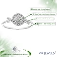 thumbnail image 5 of Vir Jewels 1/6 CTTW Lab Grown Diamond Ring in Sterling Silver Female Adult, 5 of 6
