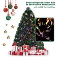 thumbnail image 4 of Árbol de Navidad Goplus de fibra óptica preiluminado de 90 cm con soporte de metal, 4 of 8