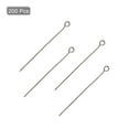 thumbnail image 3 of 200Pcs Eye Pins Jewelry Findings Eye Pins 40mm Iron Eye Pins for Jewelry Making 21 Gauge Dark Gray, 3 of 6