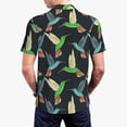 thumbnail image 2 of Polo Shirts for Men, Blue Green Hummingbird Cuteness Casual Mens Polo Shirts Short Sleeve Button Down Classic Mens Golf Polo Shirts, 2 of 7