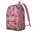thumbnail image 2 of Dog and Flowers Print Backpack, Lightweight School Bag with Vintage Dog Illustration and Artistic Pattern, 2 of 5