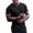 Black, variant on NinXxx Men's Spring Summer V Neck Solid Short Sleeve Casual Tee Army Green M