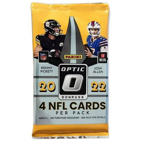 NFL Panini 2022 Donruss Optic Football Trading Card BLASTER Pack (4 Cards)