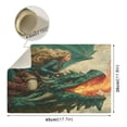 thumbnail image 4 of Qxltty Emerald Dragon Leather Drying Mat for Kitchen Countertops Coffee Mats Hide Stain Quickly Absorbs Water Tableware Decor, 4 of 6