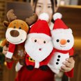 thumbnail image 2 of 1 pieza de 20 cm de adorable Papá Noel de peluche, lindo alce, muñeco de nieve, muñeco de peluche, decoración navideña para el hogar, regalos de Año Nuevo para niños, 2 of 5