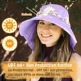 thumbnail image 4 of Sun Hat for Women Neck Flap Wide Brim UV Protection UPF 50+ Foldable Fishing Cap with 2 Replaceable Ribbon by Solaris, 4 of 6