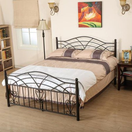 Christopher Knight Home Brassfield Iron Bed Frame Queen - Copper Gold - Walmart.com