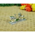 thumbnail image 4 of GoldGiftIdeas Silver Plated Double Duck Kankavati for Women, Return Gifts for Marriage, Sindoor Dani for Ladies,Haldi-Kumkum Holder for Gift (Pack of 20), 4 of 5