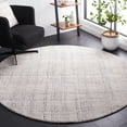 thumbnail image 3 of SAFAVIEH Abstract Dalia Geometric Area Rug, Ivory/Grey, 6' x 6' Round, 3 of 9