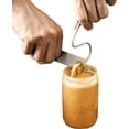 thumbnail image 6 of Bigwaves Peanut Butter Stirrer Tool, Fits 12-30 oz Jars, Stainless Steel Natural, Mixer for Various Organic Peanut Butter, Almond, Cashew, Sunflower or Jam (medium-sized), 6 of 8