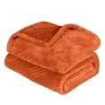 thumbnail image 7 of BNM Fleece Diamond Fluffy Blanket, Throw XL, Rust, 7 of 7