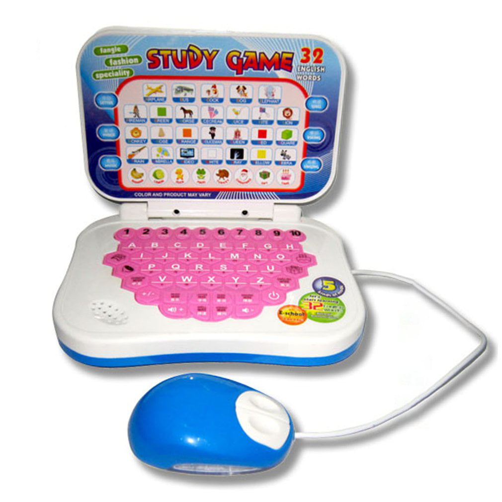Bilingual Early Educational Learning Machine Kids Laptop Toys with Mouse P4PM 