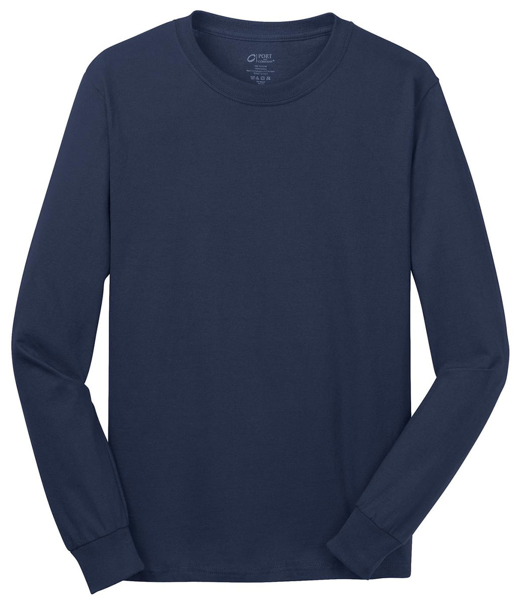Navy Port & Company 5.4 oz 100% Cotton T-Shirt