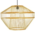 thumbnail image 1 of Modern Natural Bamboo Chandelier Hanging Light Fixture for Entryway and Living Room, 1 of 7