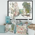 thumbnail image 2 of Designart 'Traditional Street In City Istanbul' Traditional Framed Canvas Wall Art Print, 2 of 5