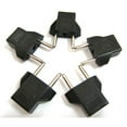thumbnail image 2 of Teissuly US USA to EU Europe Travel AC Power Socket Plug Adapter Adaptor Converter (Black, 5-Pack), 2 of 4