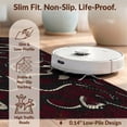 thumbnail image 6 of Design&I 8'x10' Washable Area Rug Snake Coiled Round Reptile Spotted Scale Gothic Print Serpent for Dining Room, Large Office, Lounge, Snag-Free, 6 of 7