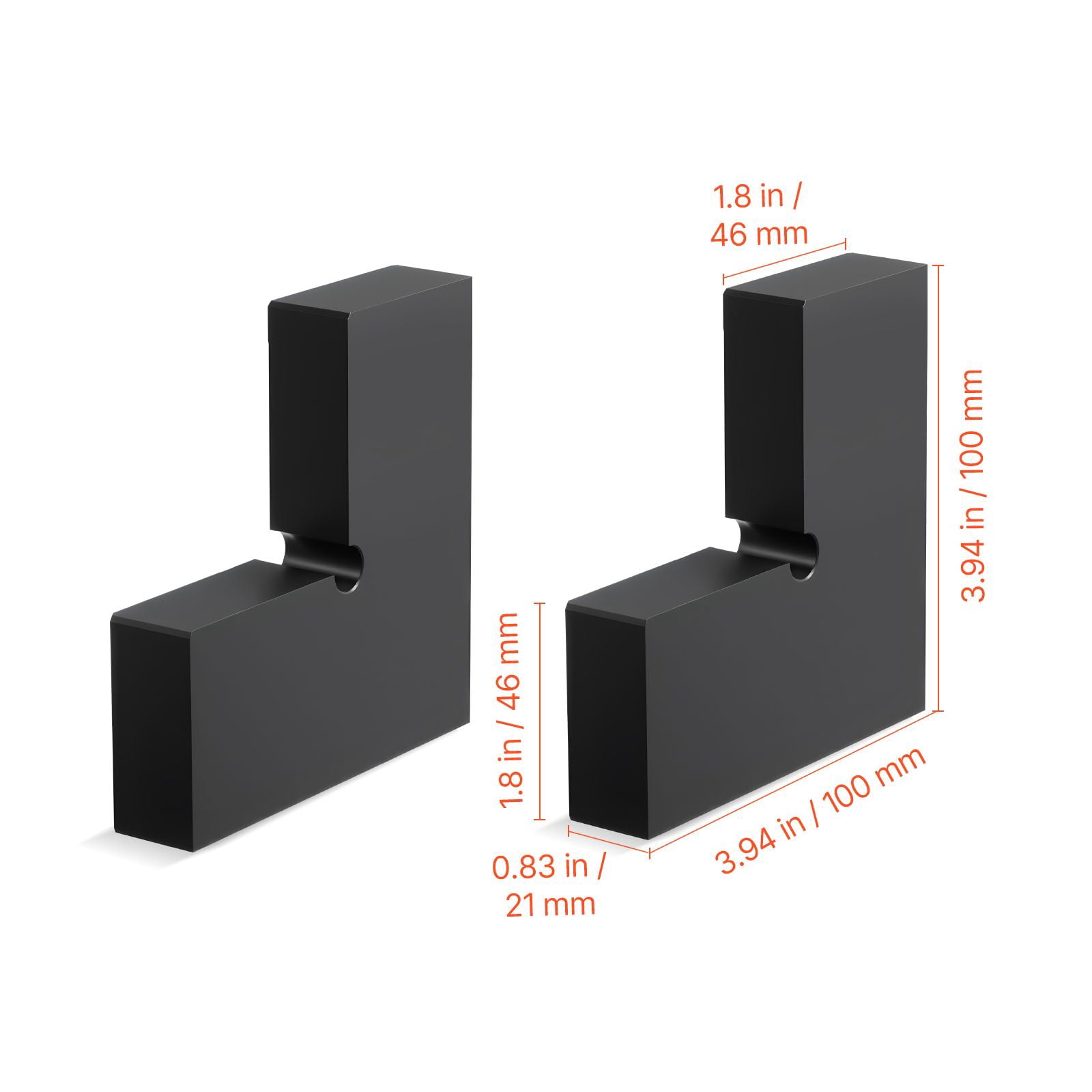 90-Degree Corner Handrail Railing Connector, Universal Fit Secure Connection, Elbow Joint for Stair Deck Porch Railing System Corner Layout