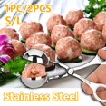 thumbnail image 1 of Cuillère à boulettes de viande farcie antiarina en acier inoxydable, ustensiles de cuisine, pince à outils, façonneur, nouveau-nélarge1PC He Qiyong unisex, 1 of 1