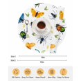 thumbnail image 6 of 13 Inch Round Placemats Set of 6, Spring Butterfly Dragonfly Non Slip Heat Insulation PP Table Mats, Farmhouse Botanical Floral Washable Place Mats for Kitchen Dining Party Table Decor, 6 of 7