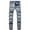 Light Blue, variant on Men Stacked Jeans Distressed Destroyed Straight Denim Pants Fitted Solid Ripped Jeans Harajuku Cargo Trousers Mens Straight Leg Jeans Ripped Jeans for Men, XXXL&Light Blue