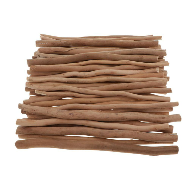  EXCEART 50 Pcs DIY Wooden Stick Craft Sticks Bulk Natural Twigs  Sticks Mini Wood Log Natural Wooden Sticks DIY Craft Sticks Twigs Diftwood  Tree Branch Decor Hand Vase Household Birch Child 