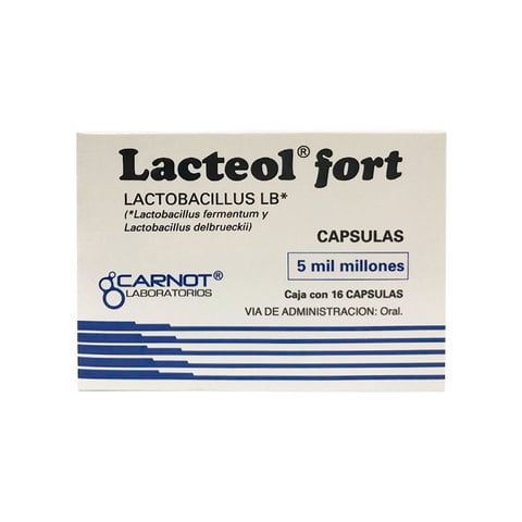 Lacteol fort 5 mil millones, 16 cápsulas