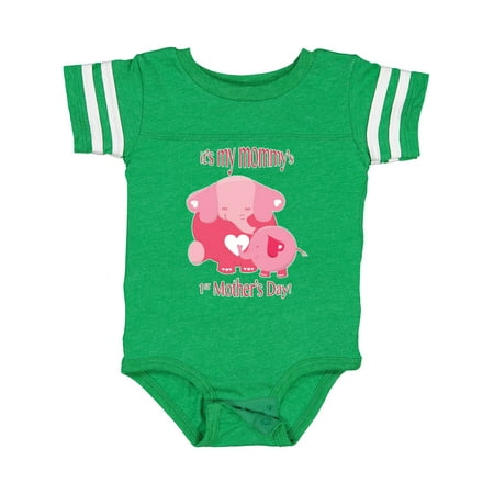 

Inktastic It s My Mommy s 1st Mother s Day Gift Baby Boy or Baby Girl Bodysuit