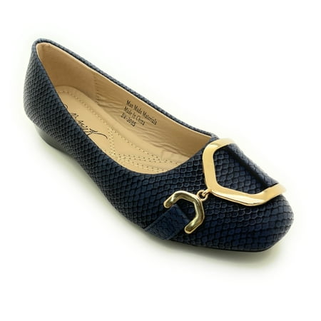 

Victoria K. Women s Buckle Wedge Flat