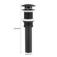 thumbnail image 4 of 3,8 Cm Bañera Toe Tap Desagüe Brida Bonde De Vidange Pour Lavabo 6 Cm 23 × 8 × 7 Cocina Baño Lavabo Fregadero Latón Macizo Popup Desagüe Tapón Negro, 4 of 7