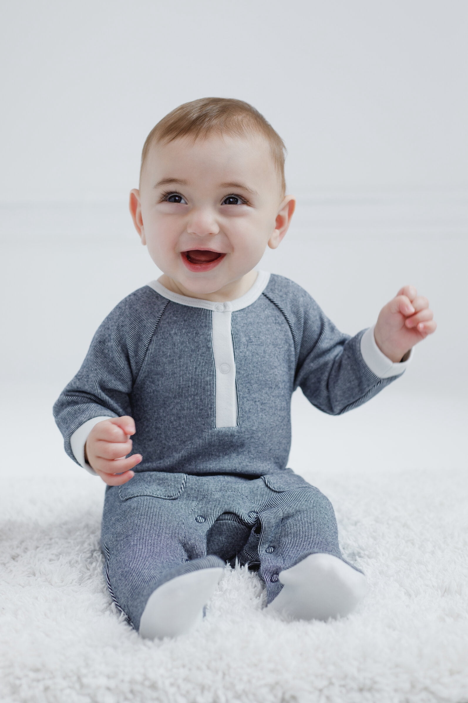 Cozeeme Henley Sleep N' Play Coverall Newborn