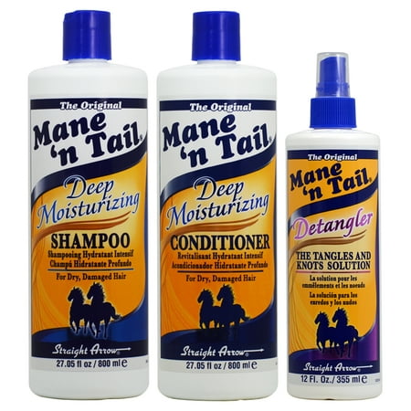 Mane 'n Tail Deep Moisturizing Shampoo + Conditioner 27.05oz + Detangler